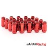 JAPAN RACING 45mm STAHL LUG NUTS M12 x 1.5/1.25 Radmuttern ROT 20 Stück